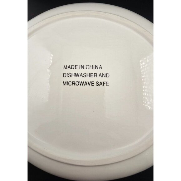 Vintage Sears Hand painted Christmas Tree Appetizer Plates Set 4 Wish for Joy - Picture 4 of 8